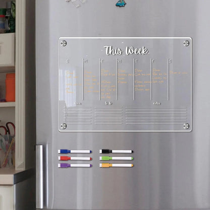 Reusable Fridge Calendar & Weekly Planner