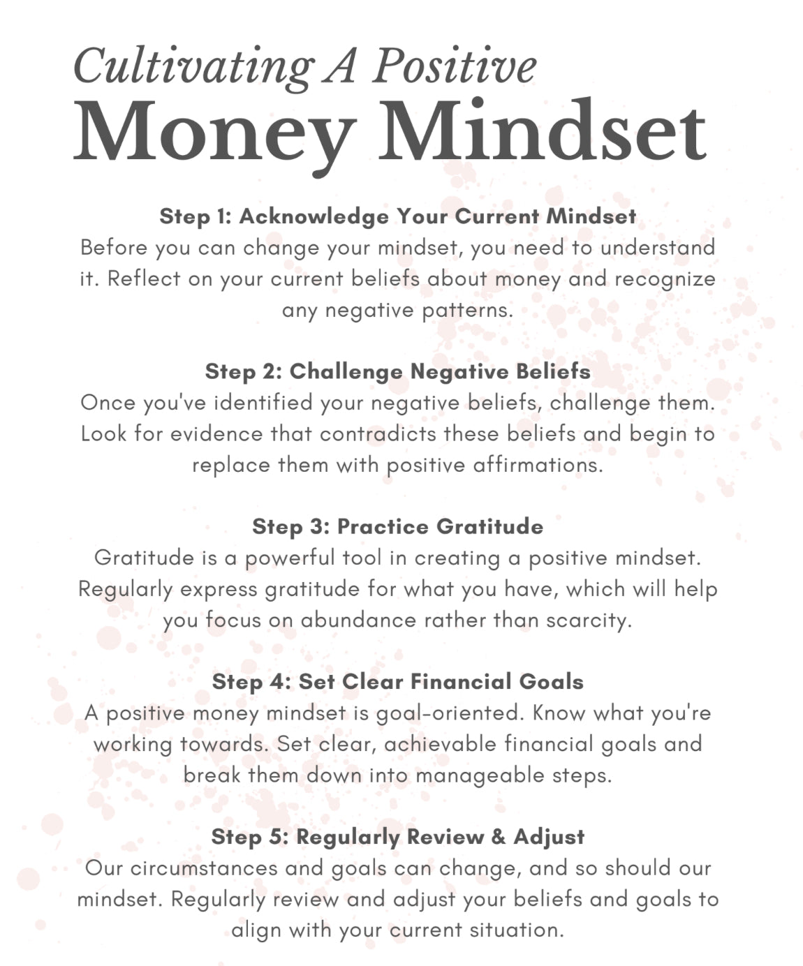 3.000 + Transform Your Money Mindset Guide