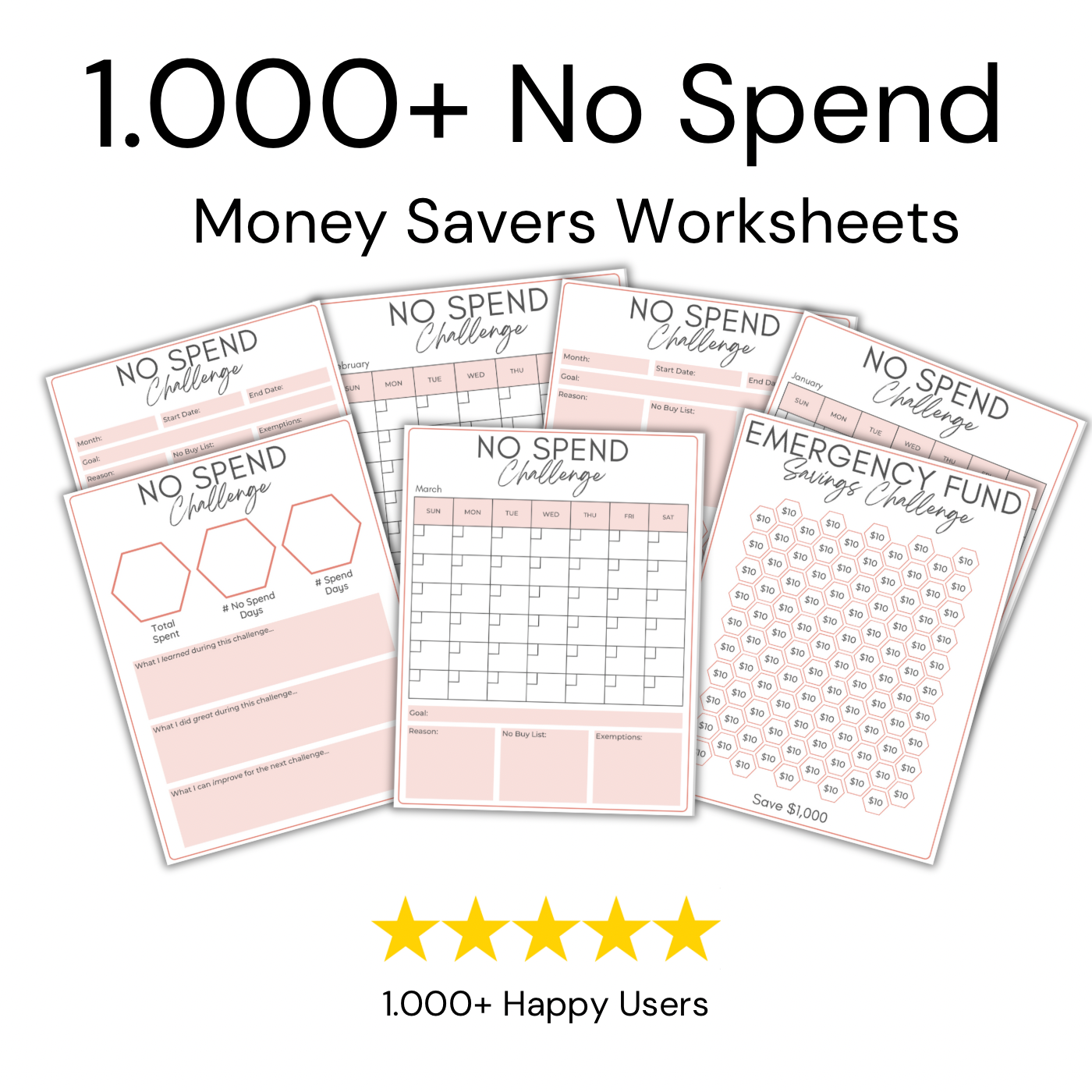 No Spend Challenge Worksheet