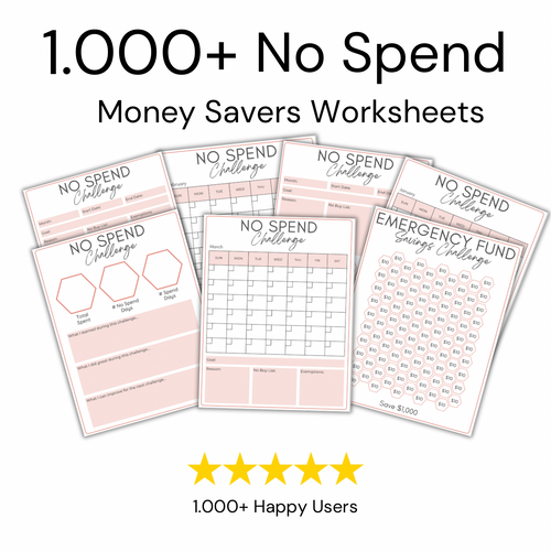 No Spend Challenge Worksheet